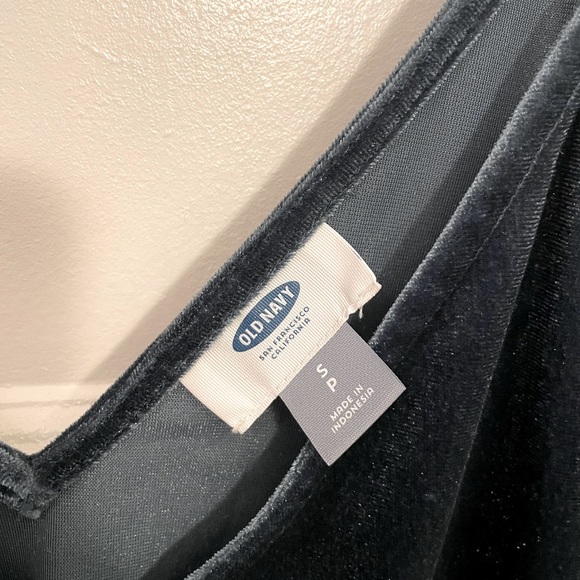 Old Navy - Green / Teal Velvet V Neck Tank Top - Size S - Picture 3 of 5